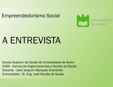 El Ingº José Romão de Sousa, Presidente y Cofundador de FRS es entrevistado por estudiantes de la UA.